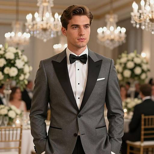 Elegant Male Wedding Evening Outfit