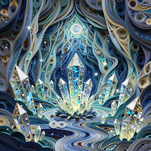 Magical Crystal Cave Paper Quilling