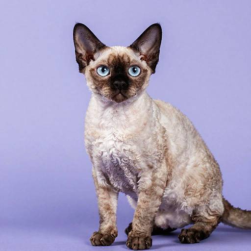 Photorealistic Cornish Rex Portrait