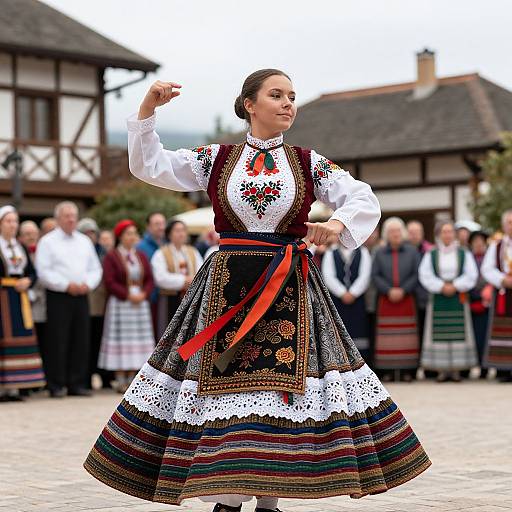 Woman in Elaborate Sakuting Costume