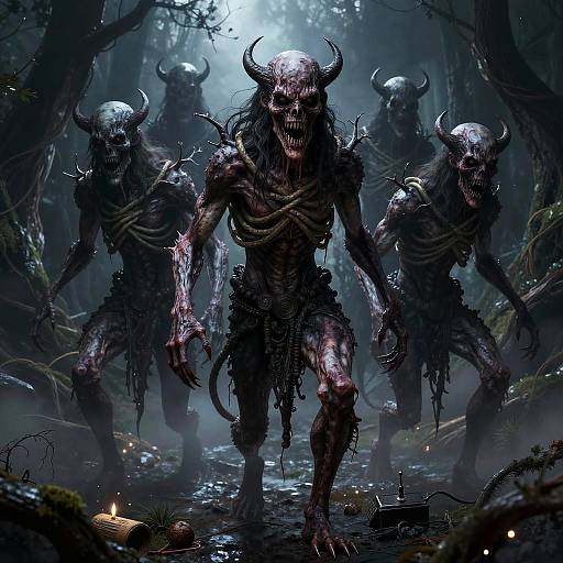 Haunting Nightmare Monsters in Academic Style