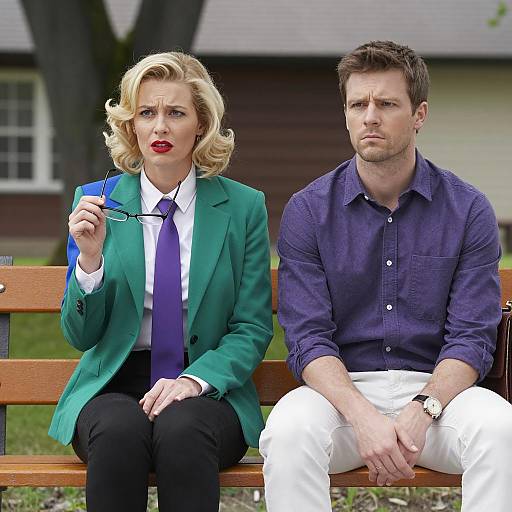 Engaging Park Scene with Strong Expressions