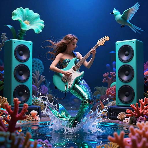 Electric Mermaid Concert at Coral Reef