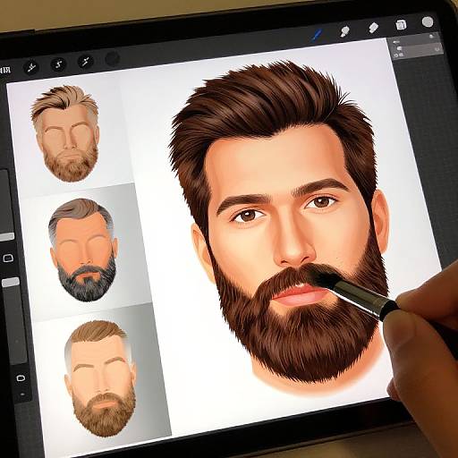 Facial Hair Brush Photoshop Demo