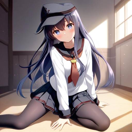 Illustration of Akatsuki kai ni (kancolle), kantai collection in the style of Nnyara