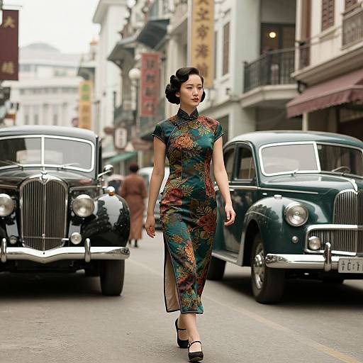 Confident Woman in 1930s Shanghai