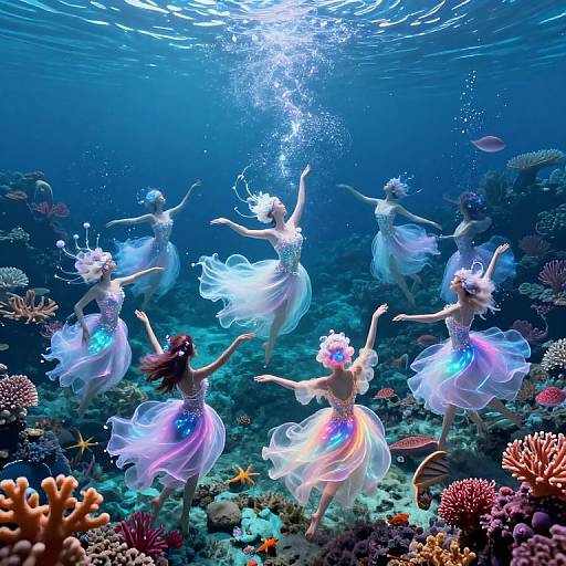 Enchanted Underwater Ballet Scene