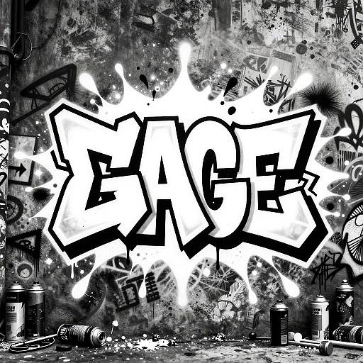 Explosive 3D Graffiti Art Poster