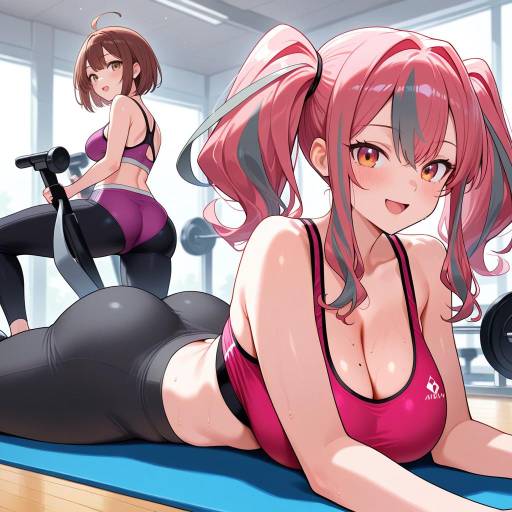 Dynamic Duo in Stylish Activewear