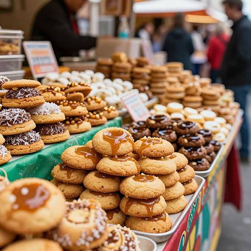 Vibrant Alfajores Market Scene
