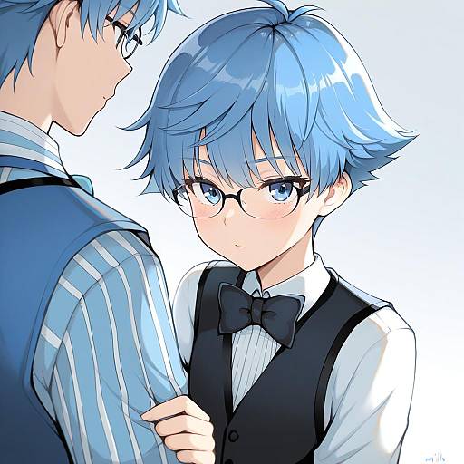 Illustration of Hans christian andersen (fate), fate (series) in the style of Milka (milk4ppl)