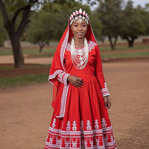 Sepedi Modern Traditional Wedding Dress