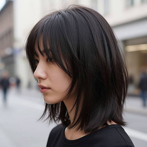 Edgy Blunt Cut with Soft Layers