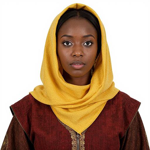 Emo Portrait of African Medieval Mage