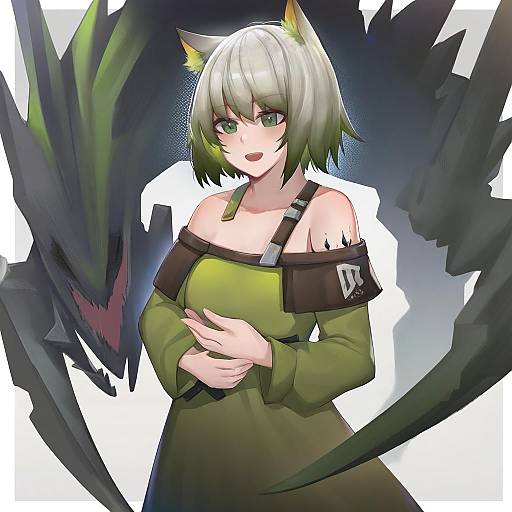 Illustration of Mon3tr (arknights), arknights in the style of Ctrlz77