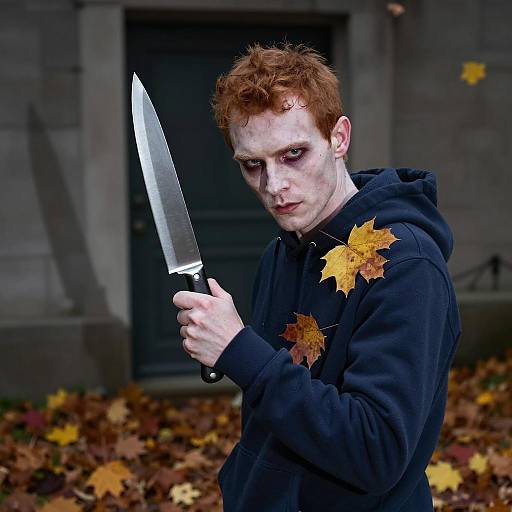 Intense Autumn Scene with a Dark Twist