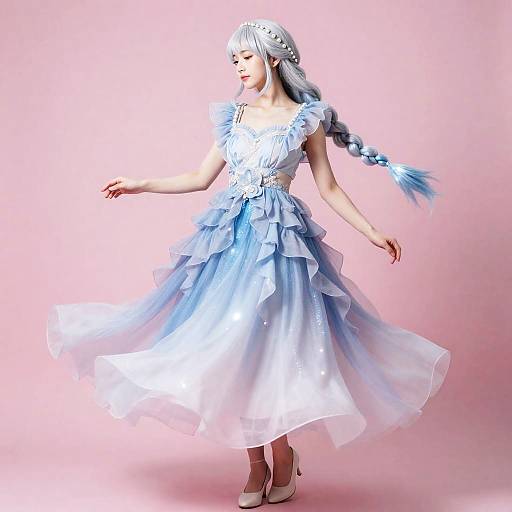 Moonlit Maiden in Pastel Spin