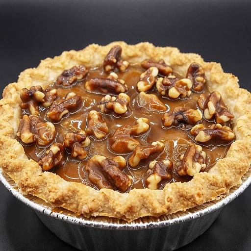 Close-Up Flaky Nutty Pie