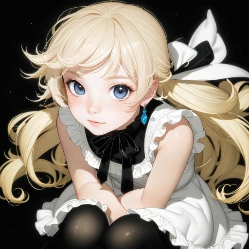 High Fashion Portrait of a Blonde Girl