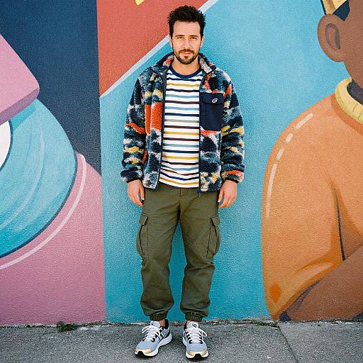 Urban Explorer in Vibrant Streetwear