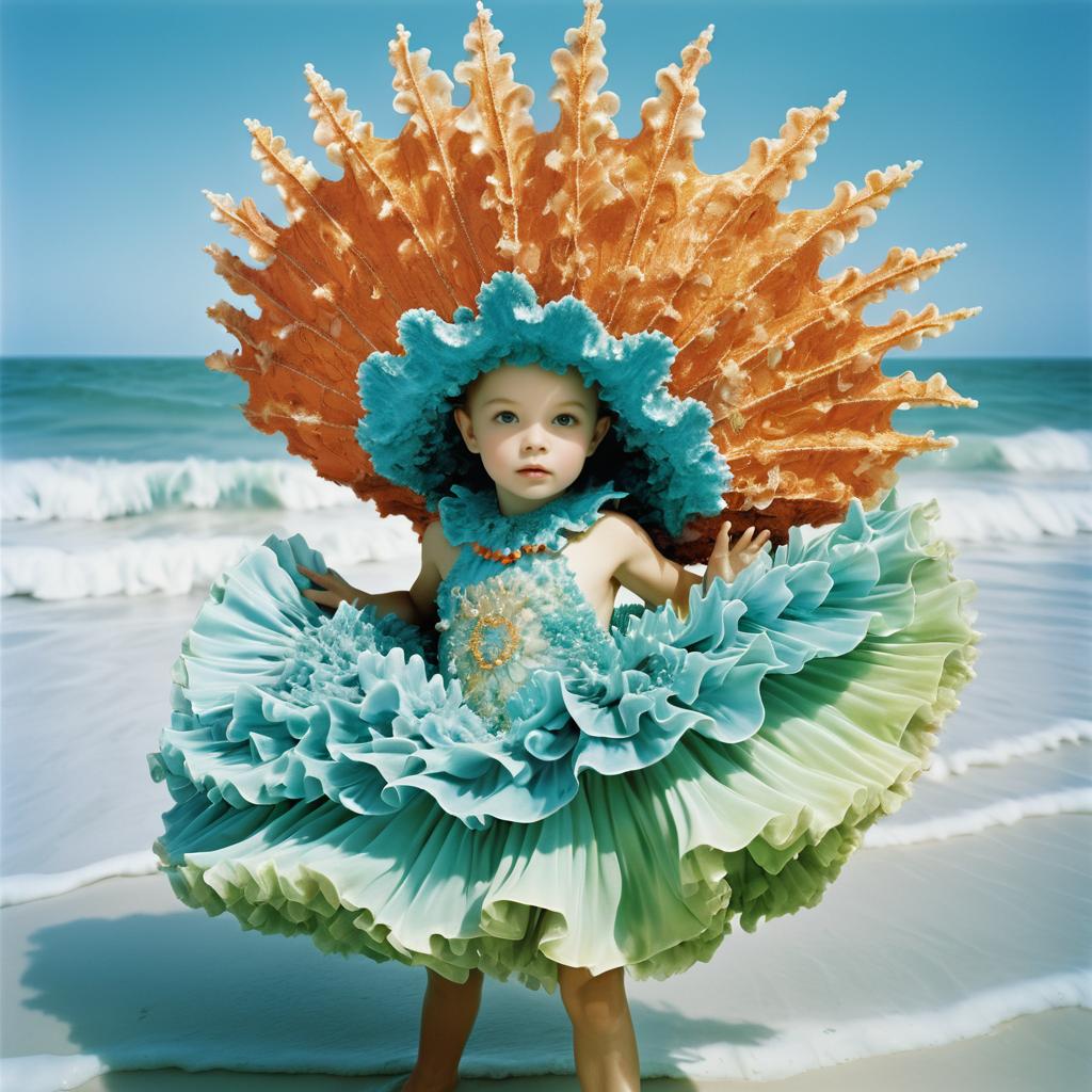 Whimsical Ocean Child Portrait Photography