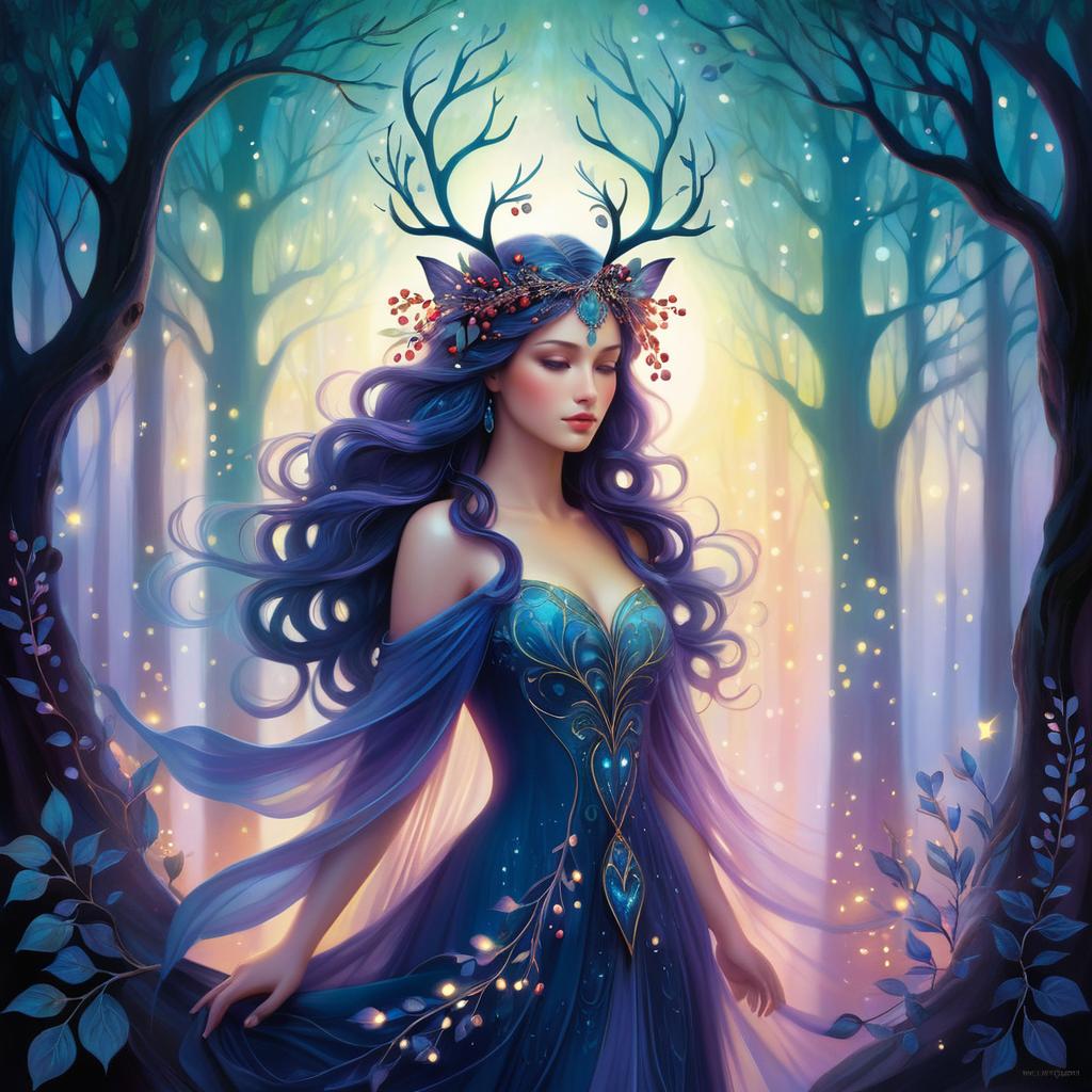 Ethereal Enchanted Forest Spirit Art