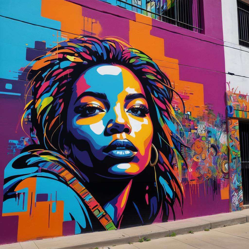 Vibrant Urban Graffiti Art on Walls