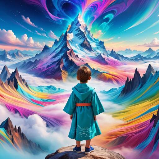 Ethereal Landscapes with Enchanting Children