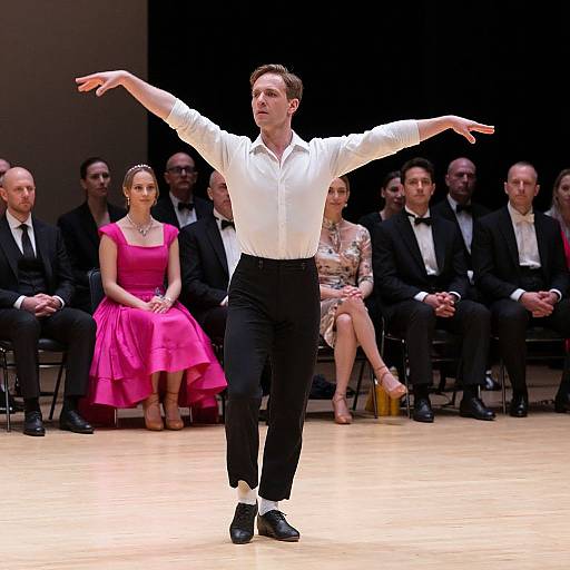 French Cancan Dance Performance Scene