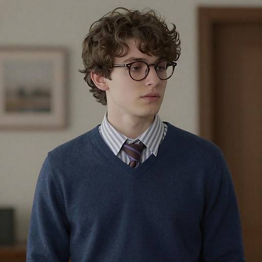 Stylish Young Man in Indoor Setting