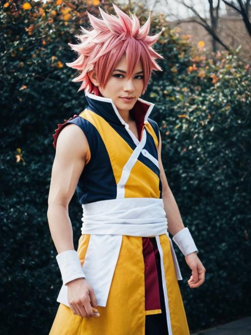 Realistic Natsu Dragneel Cosplay Photo