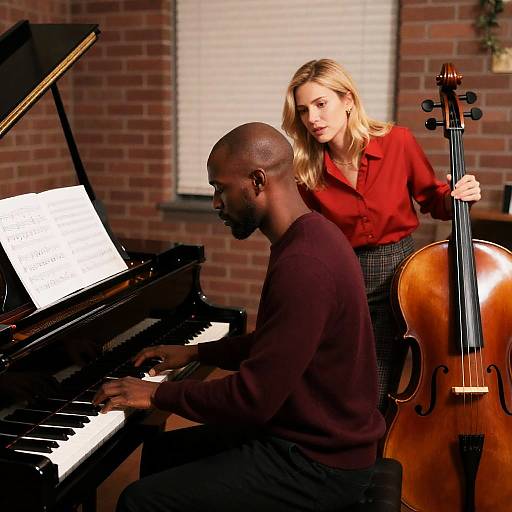 Dynamic Piano Duo in Intimate Setting