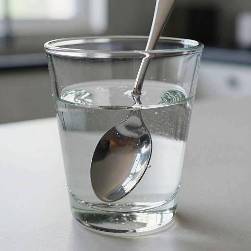 Upside Down Spoon in Water