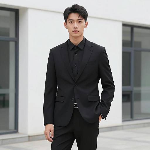 Sophisticated Businessman in Modern Setting