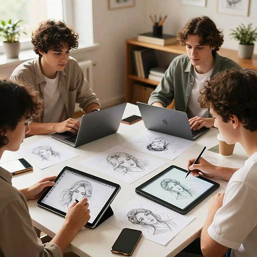 Collaborative Human-AI Art Session