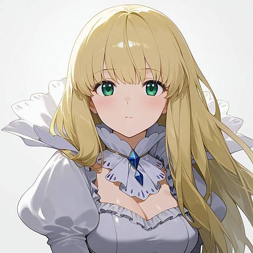 Illustration of Asseylum vers allusia, aldnoah.zero in the style of Sh (shinh)