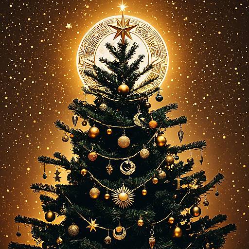 Ancient Egyptian Style Christmas Tree