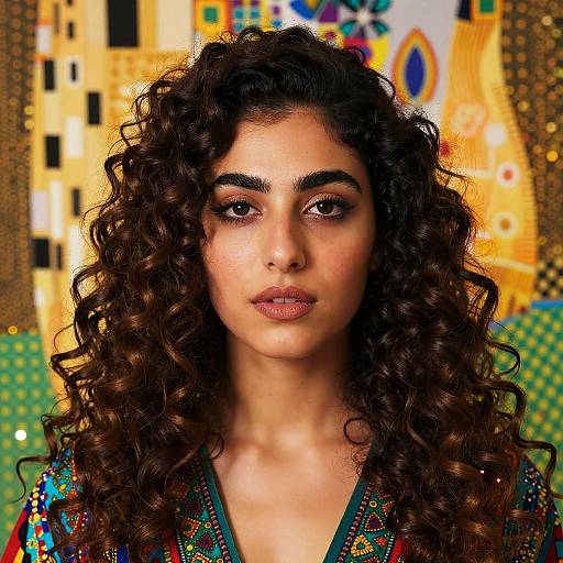 Enchanting Middle Eastern Woman Portrait