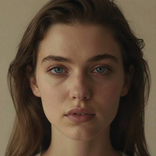 Realistic Portrait of Young Woman