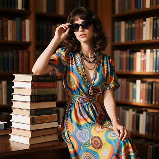 70s Vintage Librarian Style