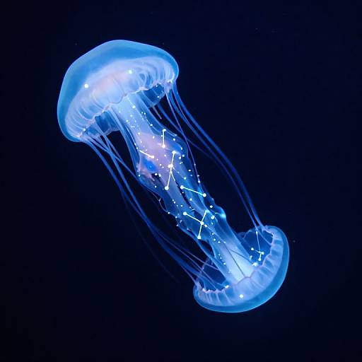 Colossal Bioluminescent Jellyfish Sky