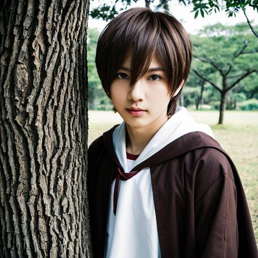 Realistic Anime Cosplay Outdoor Portrait