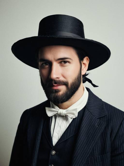 Man in Amish Costume Portrait