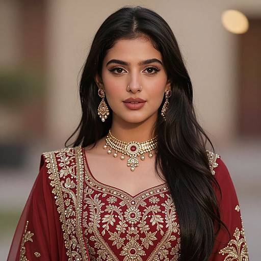 Realistic Punjabi Party Wear Woman