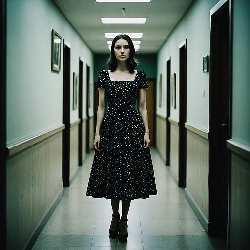 Elegant Woman in Luxury Dress