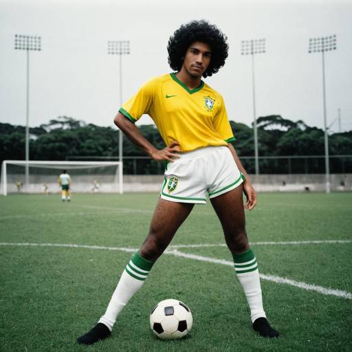 Stylish Santos Cosplay with Vintage Football Theme