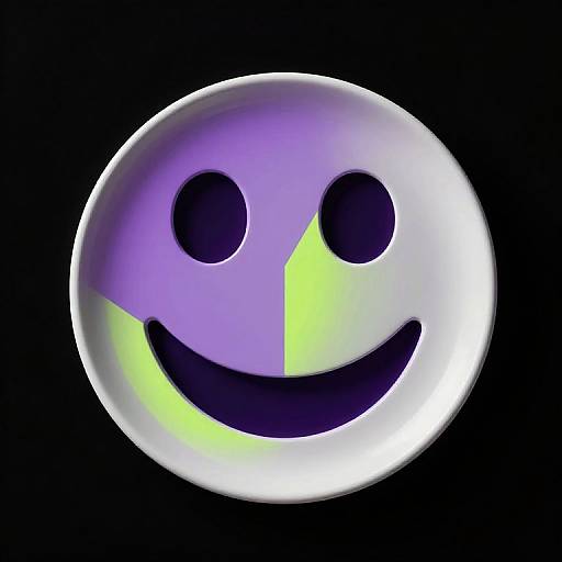 Futuristic Geometric Abstract Ceramic Face