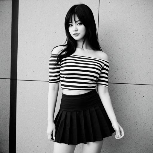 Elegant ARIA Cosplay in Stripes
