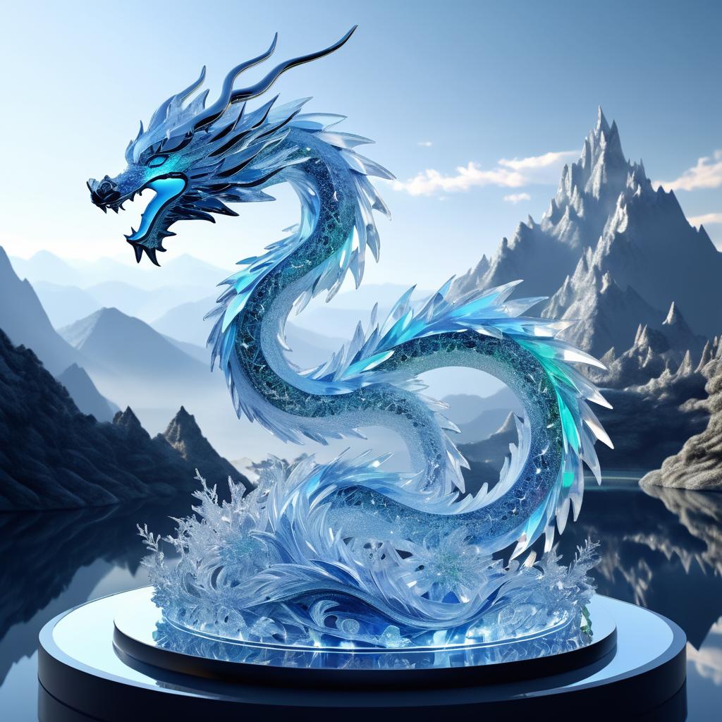 Mesmerizing 3D Dragon Sculpture Art