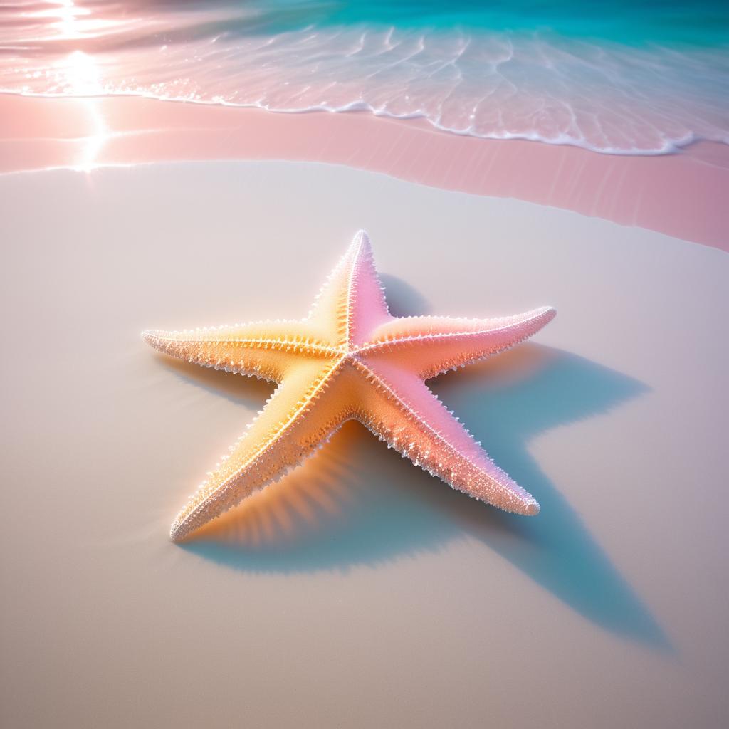 Ethereal Starfish Meditation Underwater Scene